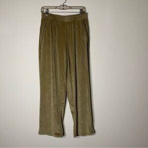 Skims Womens gold velour track pants M